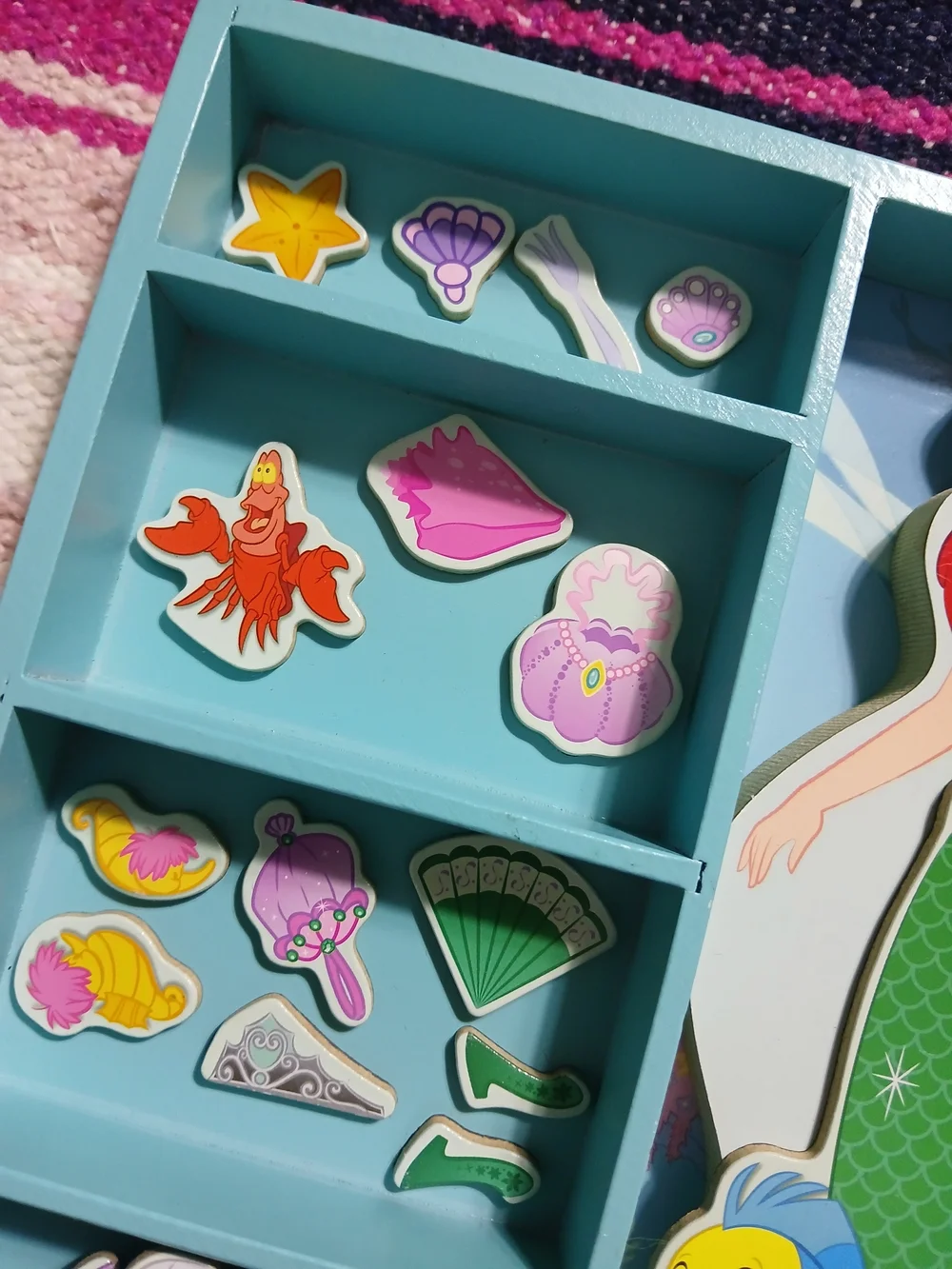Melissa & Doug Disney’s The Little Mermaid Ariel Magnetic Dress-Up 30-Piece Play